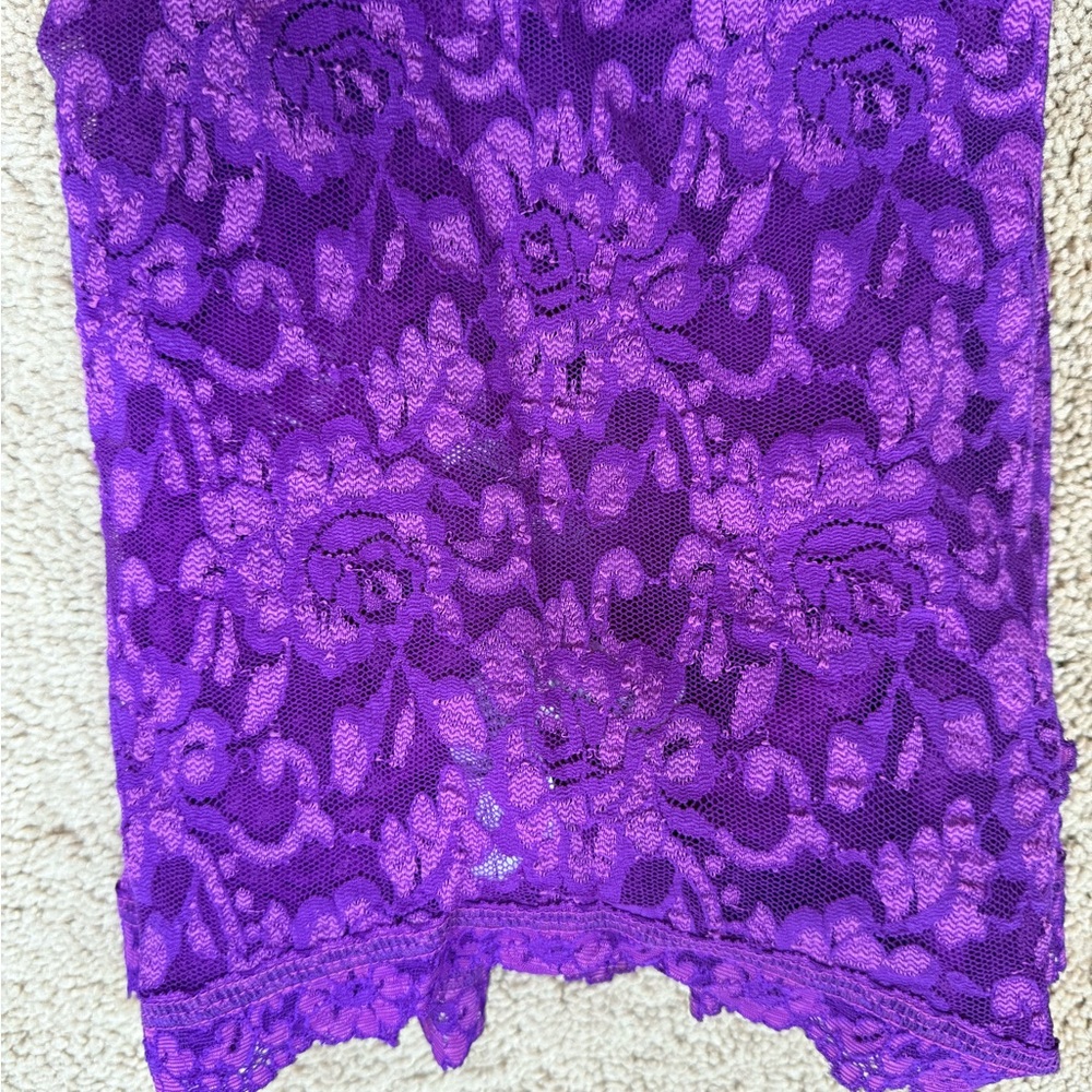 Hanky Panky Vibrant Purple Lace Shapewear - Picture 5 of 6